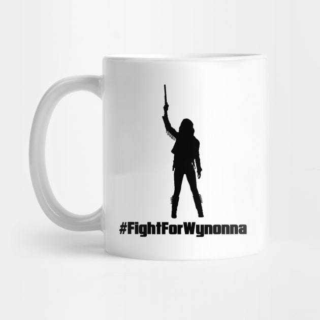 Fight For Wynonna Earp Silhouette - Black by viking_elf